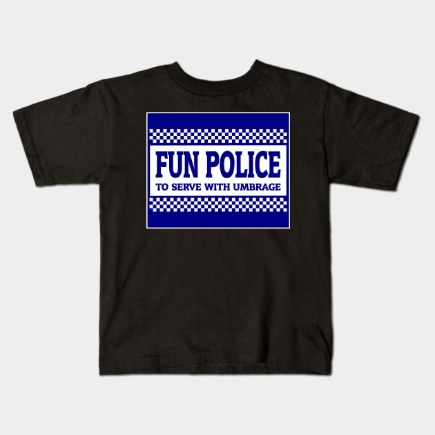 Fun Police Kids T-Shirt by Slap Cat Designs